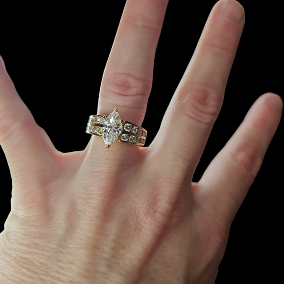 💛14k gold plated sterling sliver rings💛 - Picture 3 of 5